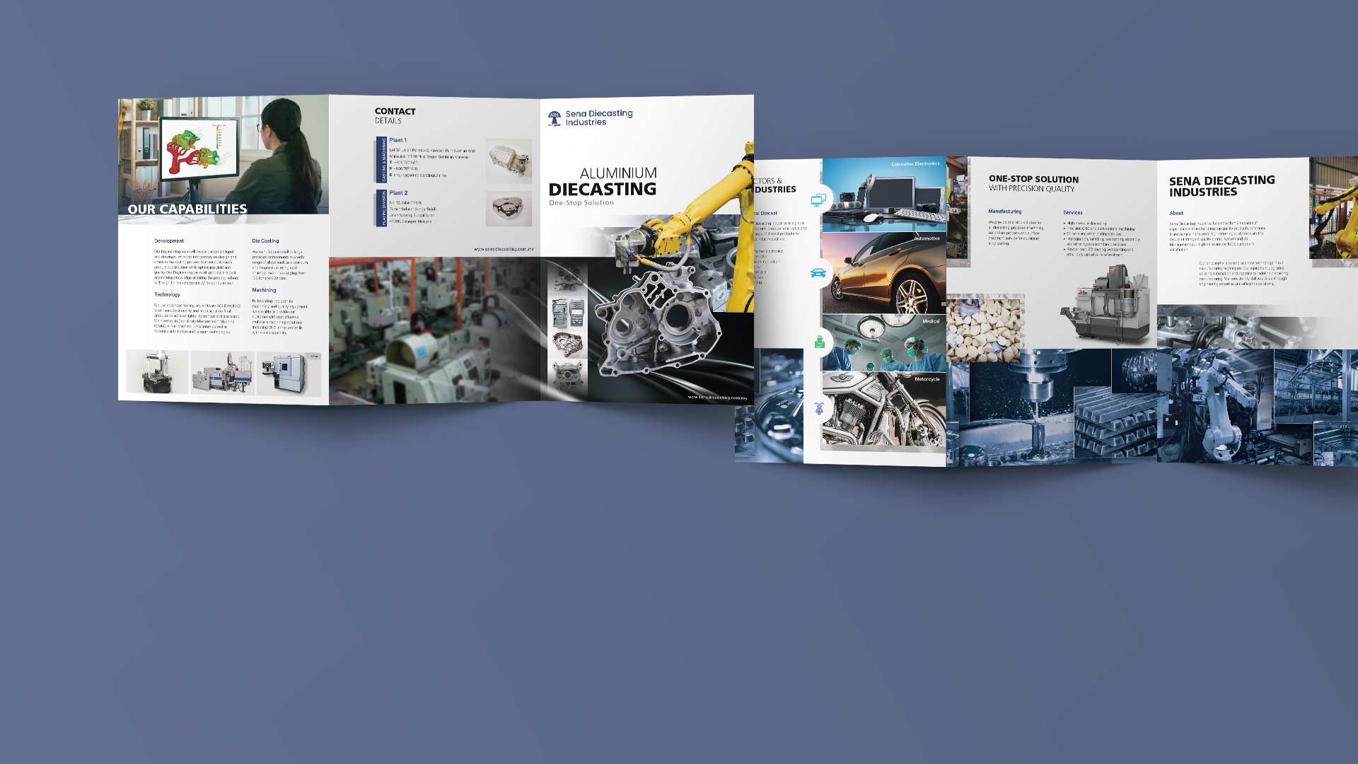 Brochure Design for Die Casting Engineering Company in Malaysia - Henz Studio