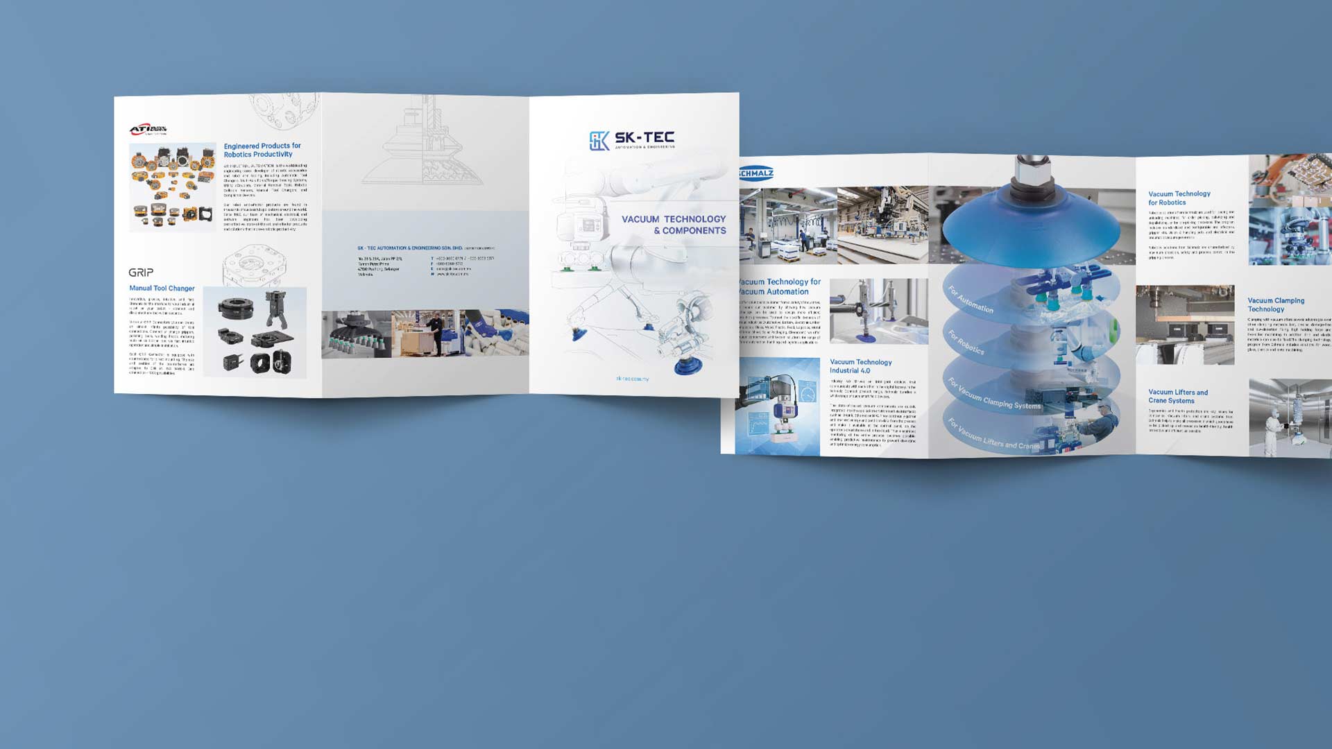 Brochure Design for Vacuum Technology Engineer in Malaysia - Henz Studio