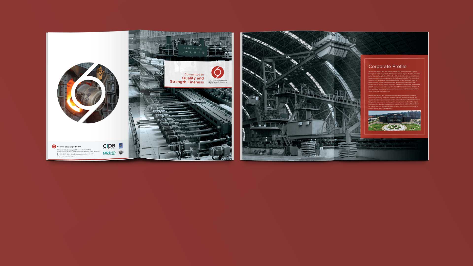 Company Profile Design for Construction Material Provider in Malaysia - Henz Studio